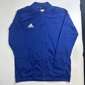 Adidas LT Tall Men Collegiate Royal Melange Team Issue Bomber Jacket